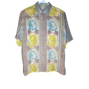 Vintage City Combi by Delmod Sheer Floral-Patterned Shirt
